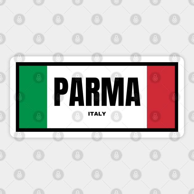 Parma City in Italian Flag Colors Sticker by aybe7elf